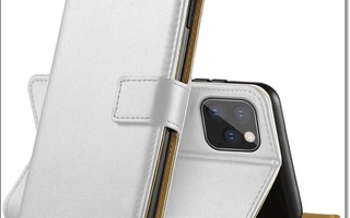 Apple iPhone 11 - Valkoinen kunnon lompakko-suojakuori#25323