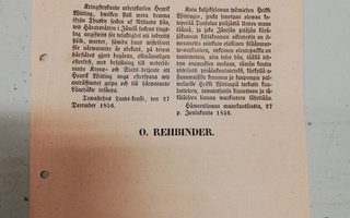 Asiapaperi vuodelta 1856 (kirjoitusta)