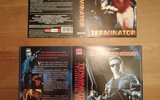 Terminator 1 ja 2 vhs kansipaperit