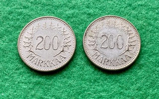 Suomi - 200 markkaa 1956-57, hopea