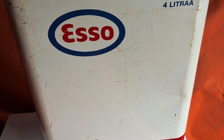 Vanha 4L Esso-öljykanisteri mm.keräilyyn,rekvisiitaksi, kts!
