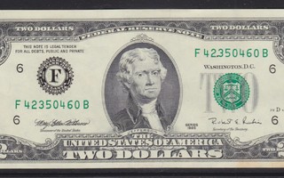 Seteli USA 1995 2 dollaria