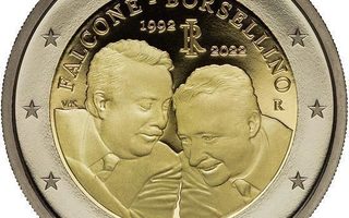 Italia 2022 2 euro CC Falcone ja Borsellino, unc