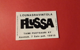 TT-etiketti Lounasravintola Plussa, Salo