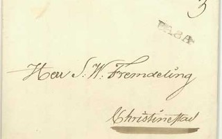 1834 Vaasa kirje Kristiinankaupunkiin (sisältö)