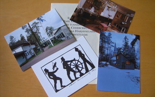 EMIL CEDERCREUTZIN Museo, esite ja neljä postikorttia