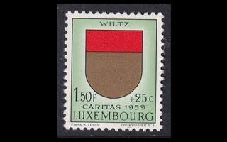 Luxemburg 614 ** Caritas 1.50 Fr + 25 C (1959)