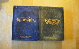 LOTR - Return Of The King ja Fellowship Of The Ring (8 DVD)