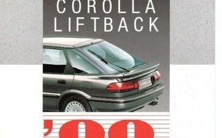 Toyota Corolla Liftback -esite 1988