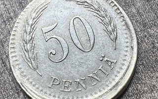 Sivuunlyöty 50 penniä 1923