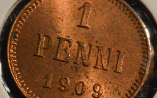 1 Penni 1909 leimakiilto A14
