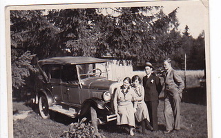 VANHA Valokuva UPEA Auto 1920-l  6 x 8,5 cm