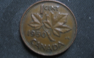 Kanada  1 Cent  1950  KM # 41   Pronssi