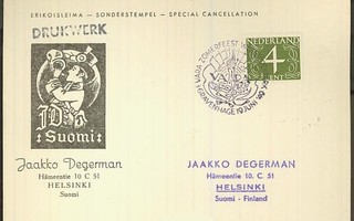 Hollanti 1949 erikoisleimakortti