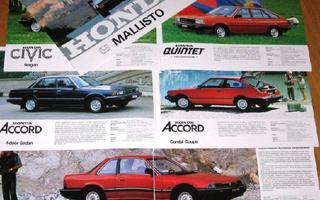 1983 Honda Prelude Civic Accord Quintet esite - suom 12 siv