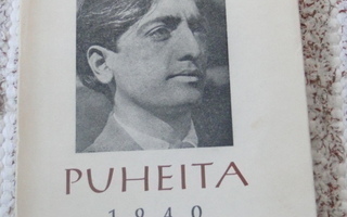 Krishnamurti :  PUHEITA  1940