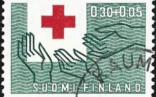 1963 Punainen Risti 0,30 + 0,05 mk leimattu LaPe 570