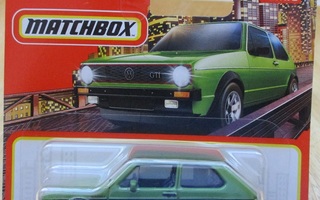VW Golf 1.6 GTi mk1 Green Hatchback 3 door -76 Matchbox 1:64
