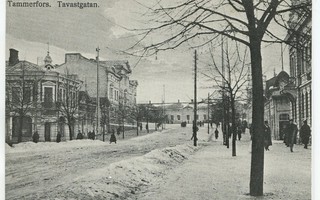 Tampere Hämeenkatu 1910-luvulla UP, kulkenut 1985