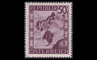 Itävalta 761 ** Käyttösarja maisemia 50 g violetti (1945)