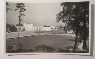 VANHA Postikortti Kotka Stadion 1950-l Alkup.Mallikappale