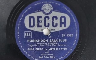 Savikiekko 1956 - Juha Eirto ja Metro-Tytöt - Decca SD 5362