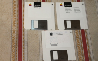Käyttöjärjestelmä levykkeitä Apple Macintosh 1986 DISKETIT
