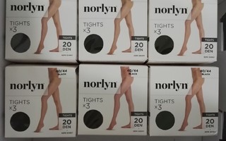 Norlyn Tights 20 den semi shiny 40/44 (6 x 3-pack)