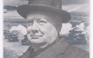 Winston Churchill juliste (postikortti)