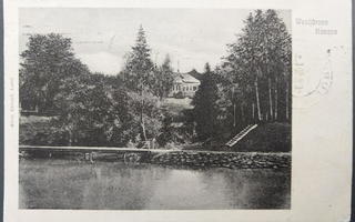 Wesijärven kanava, kuvakortti, kulk. 1910