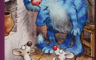 Irina Zeniuk hiiret pyytävät siniseltä kissalta ruokaa
