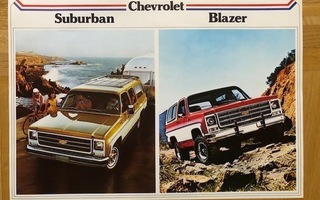Esite Chevrolet Suburban & Blazer 1979, suomenkielinen