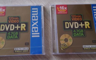 Maxell DVD+R -levyt 2 kpl (avaamattomat)