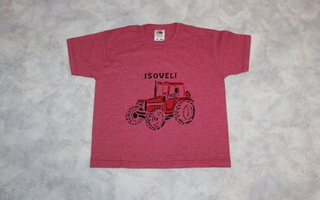 Traktori Isoveli t-paita 104cm, nimellä