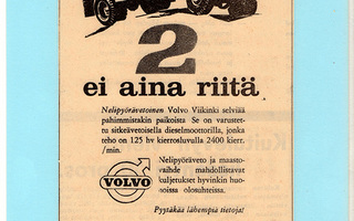 Volvo Viikinki -kuorma-auto - lehtimainos A5 laminoitu