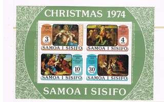 Samoa 1974 - Joulu Christmas ++ blokki