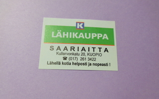 TT-etiketti K Lähikauppa Saariaitta, Kuopio