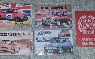 Mini cooper peltiset sisustustaulu