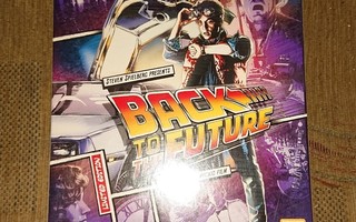 Back to the Future Blu-ray piirretyillä kansilla SLIPCOVER