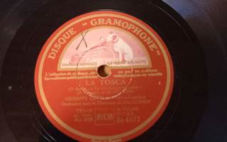 DISQUE GRAMOPHONE DA-4922, LA TOSCA