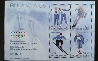 1994 blokki BL11 - FINLANDIA 95 / Olympiakomitea 100 vuotta