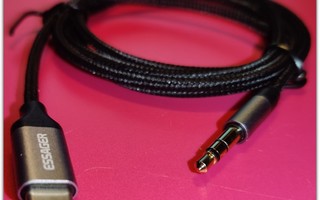 Essager USB C - 3,5mm äänikaapelisovitin uros-uros #28905