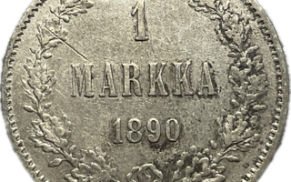 1 Markka 1890 Hopeaa (868)