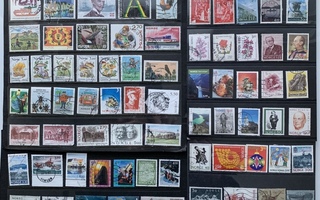 Norja postimerkkejä 281kpl - erilaisia + 10 korttia