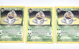 Pokemon - 3kpl Dark Arbok holo kortteja (Saksa)