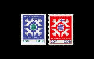 DDR 1122-3 ** Rauhankonferenssi Helsingissä (1965)