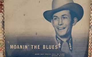 HANK WILLIAMS  - Moanin' The Blues 10" UK -59