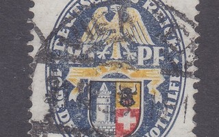 Saksa 1929 LaPe 433  hyväntek merkki leimattuna