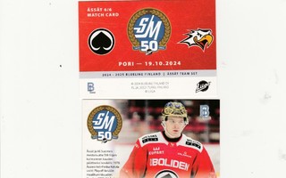 2024/25  Blueline Ässät Match Card 6/6