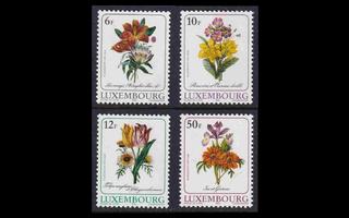 Luxemburg 1190-3 ** Kukkamaalauksia (1988)
